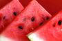 Cold watermelon on a sunny afternoon